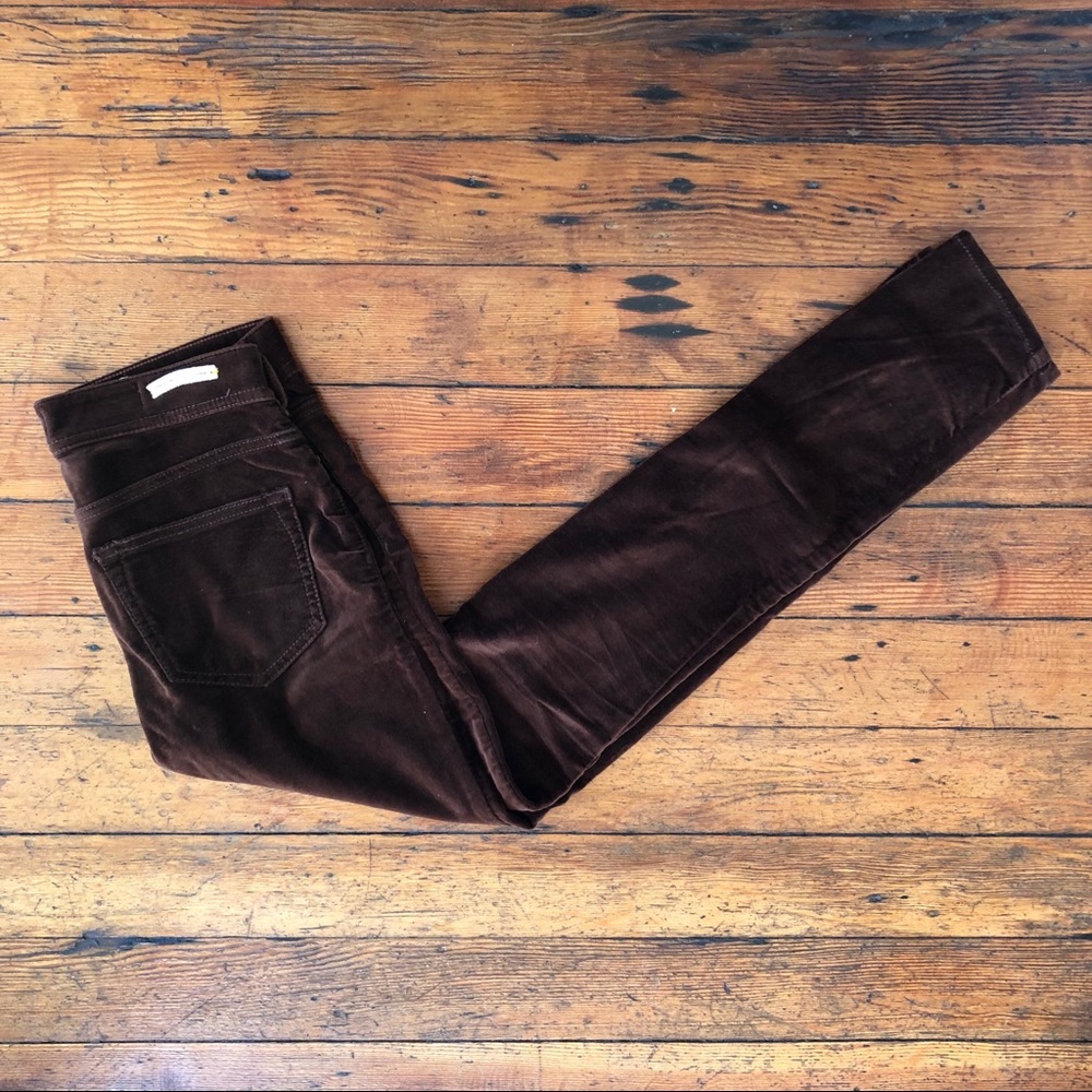 Anthropologie Velvet Skinny Pant